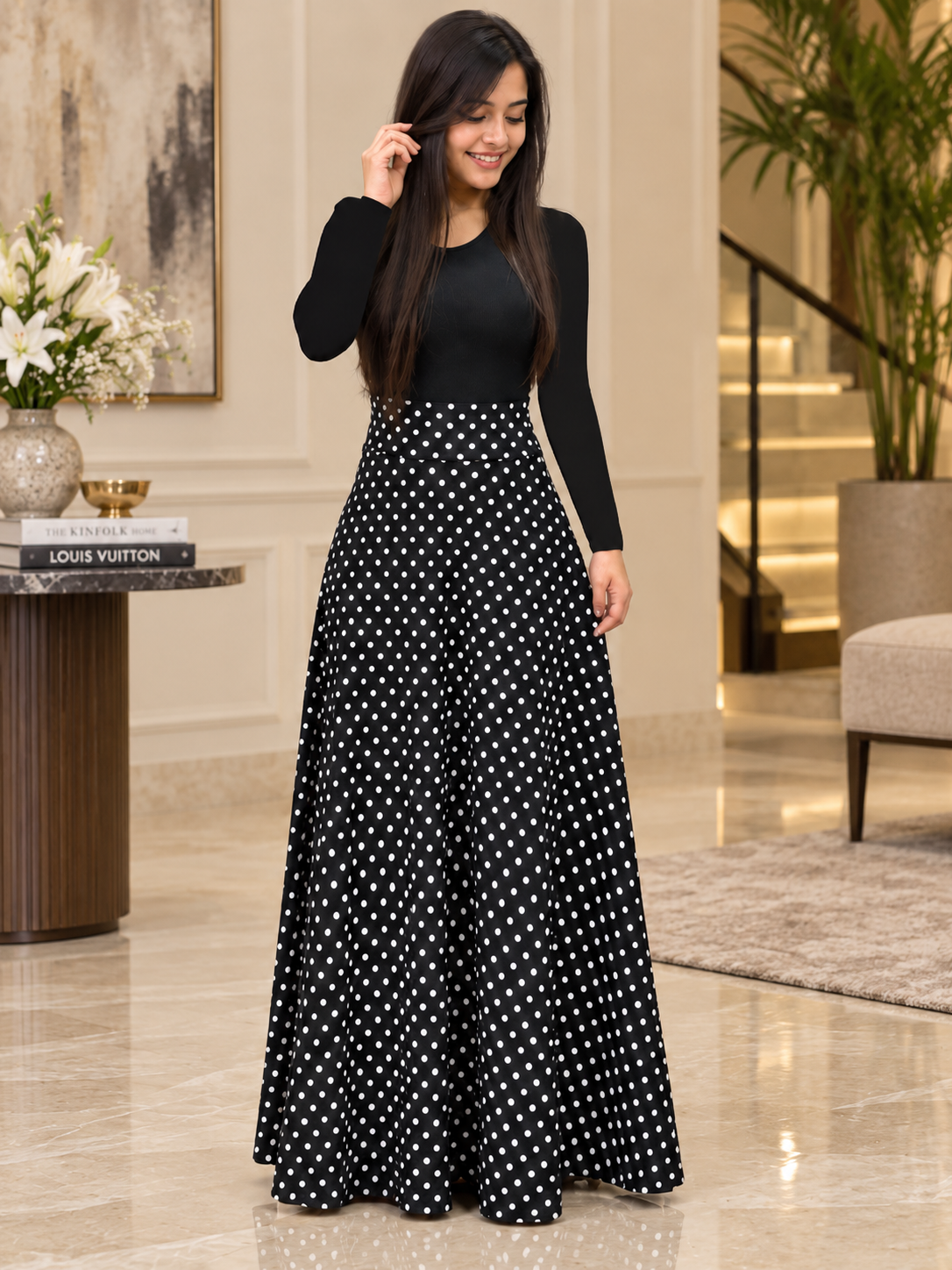 Black Body Polka Dot Flare