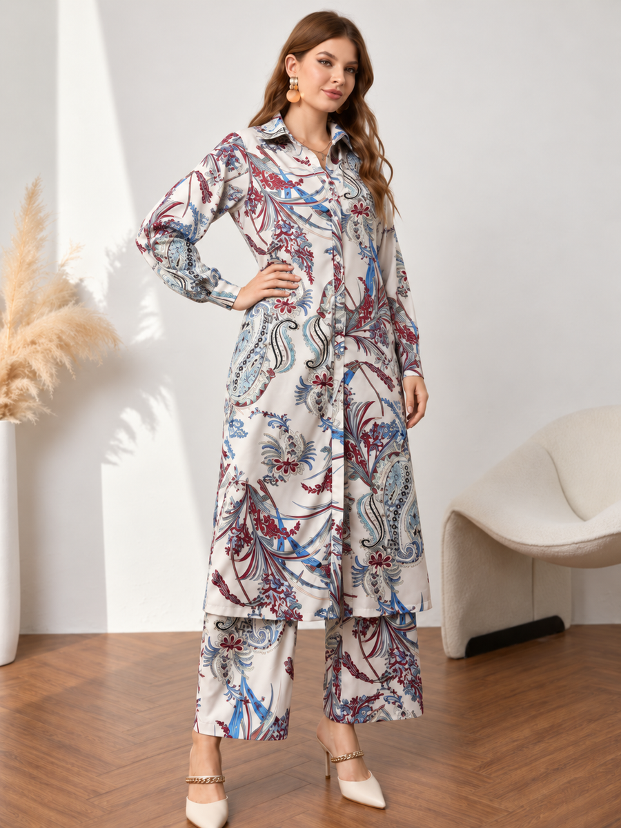 Colourful Printed Traditional Dress