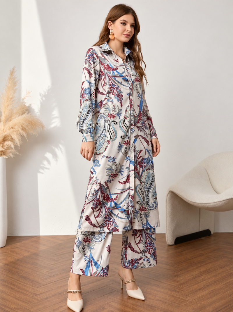 Colourful Printed Traditional Dress