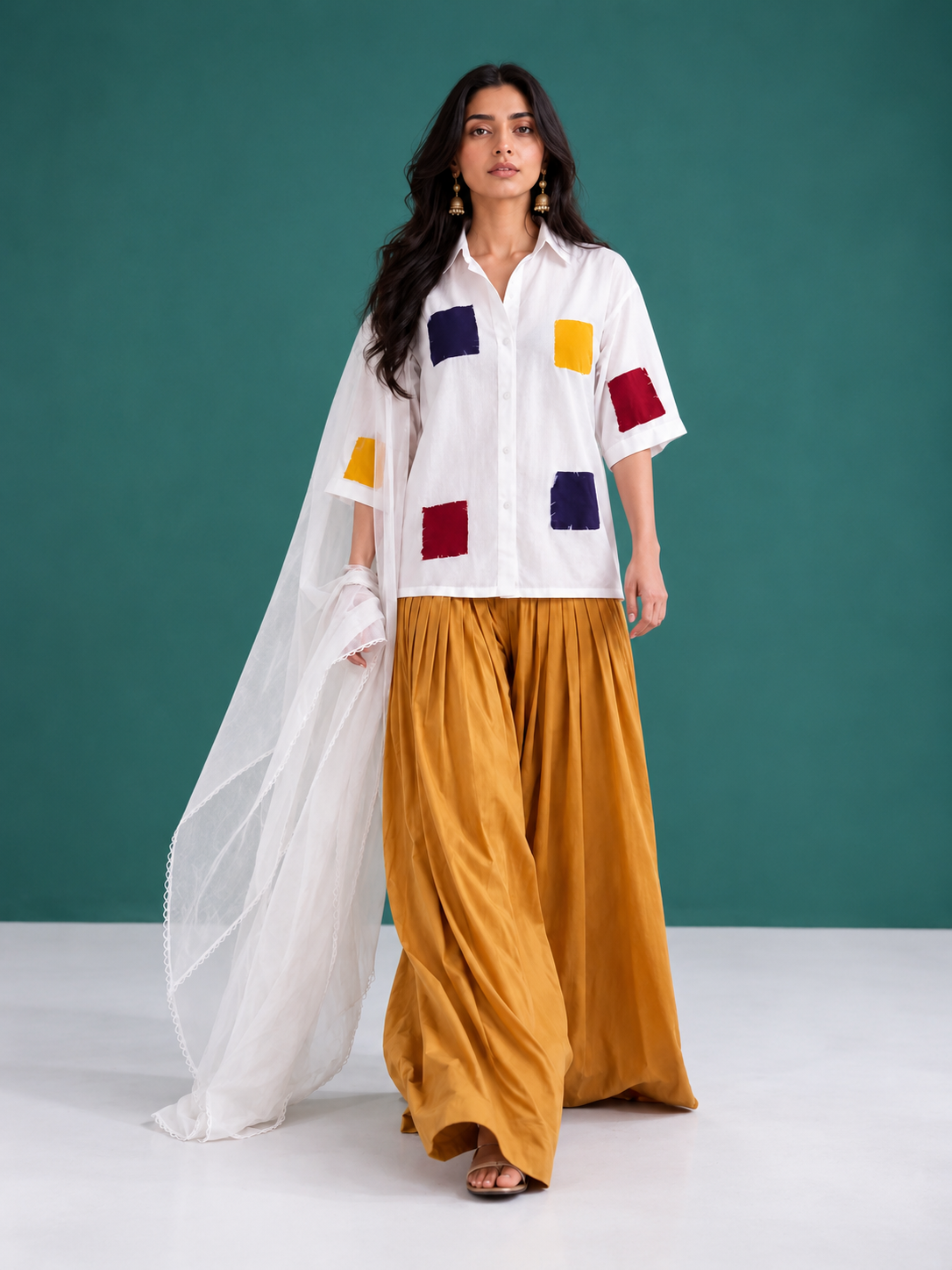 Patchwork Melody Dress (03 Piece)
