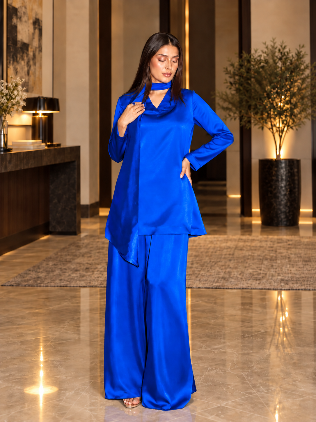 Royal Blue Stylish Outfit