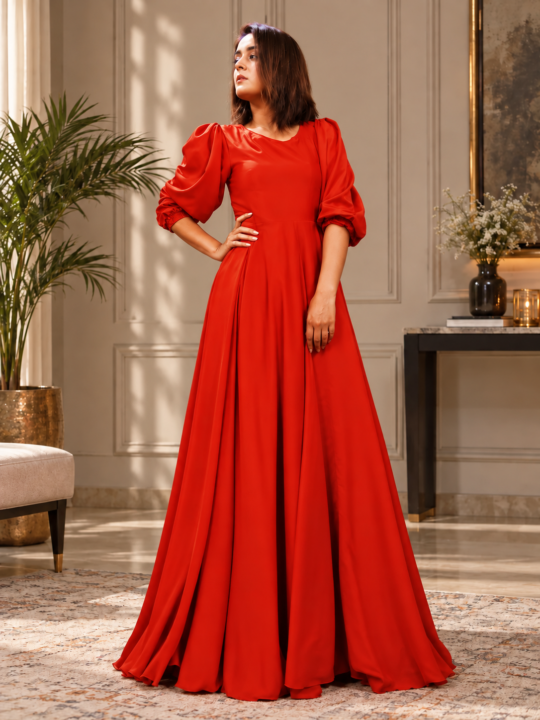 Red Silk Maxi