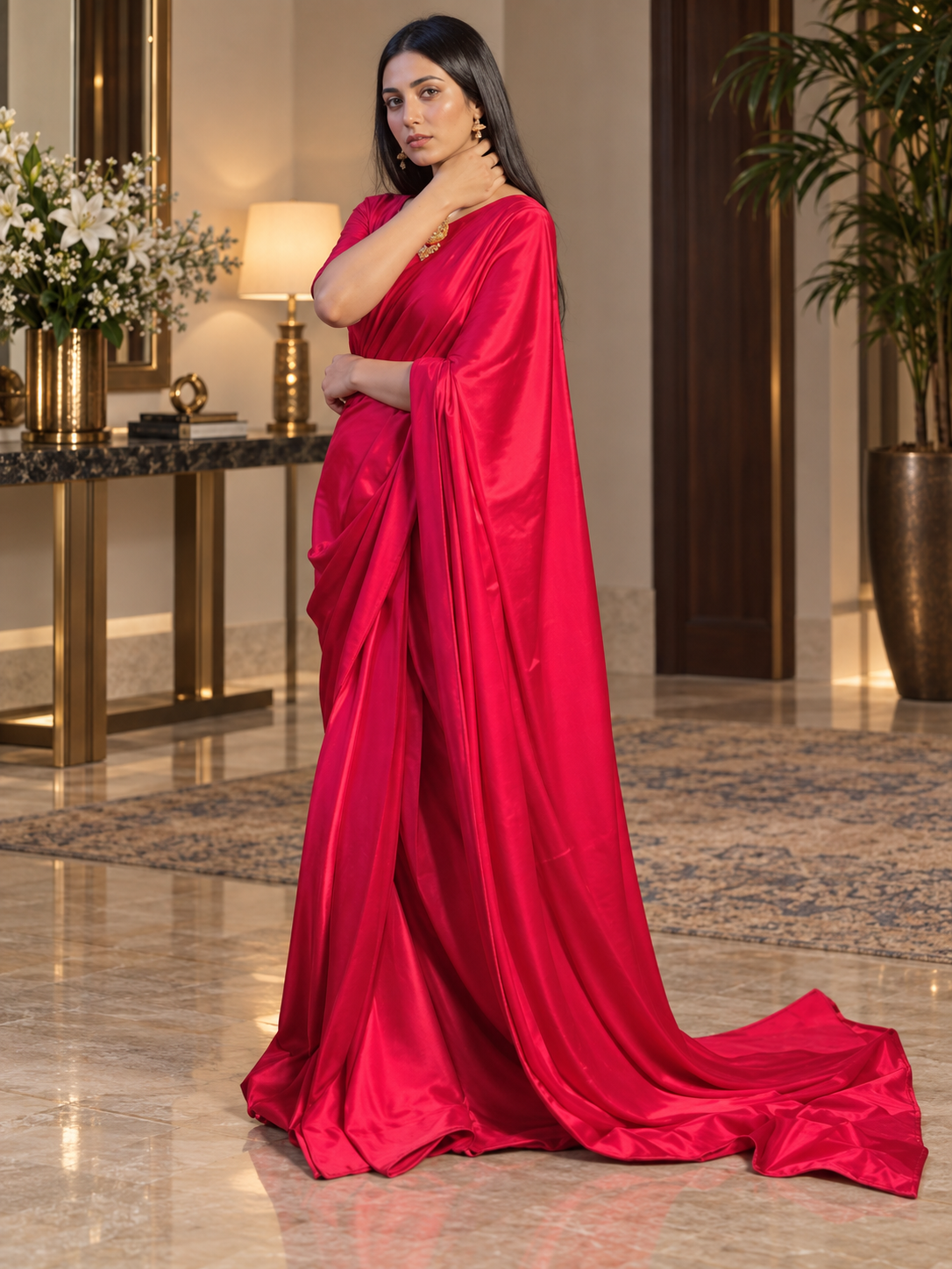 Red Silk Saree