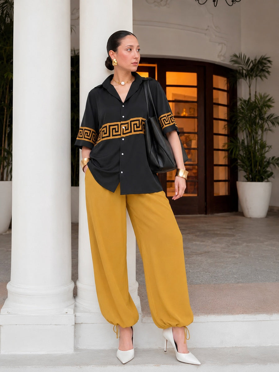 Black Gold Versace Stylish Dress
