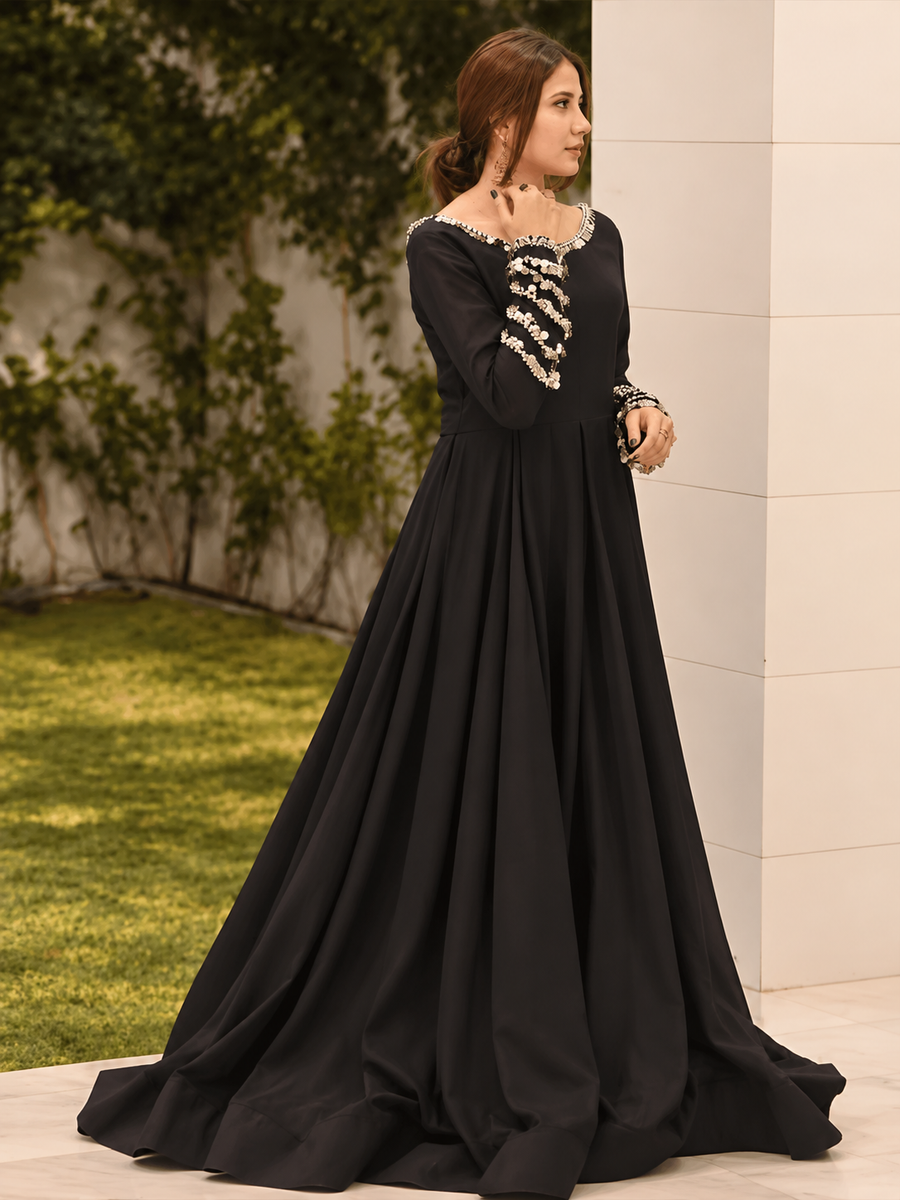 Black Stylish Coin Maxi