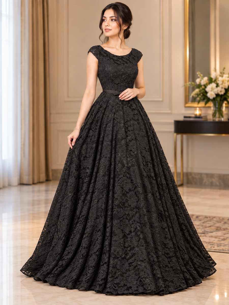Black Umbrella Net Maxi