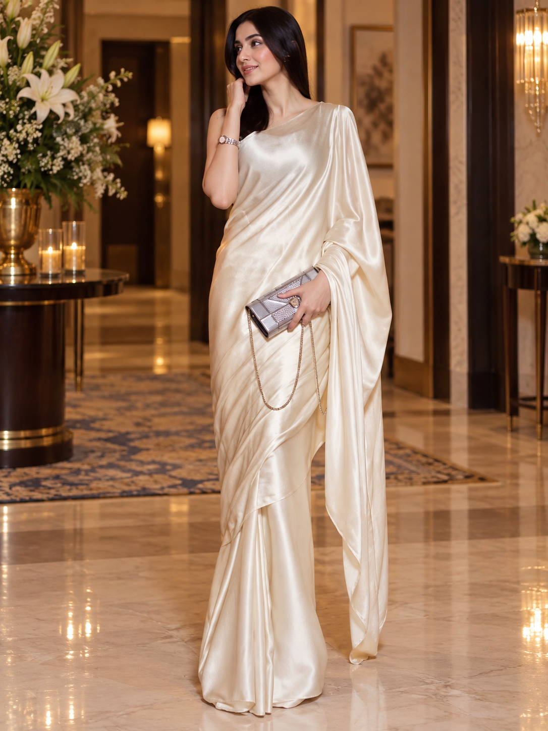 Golden Silk Saree