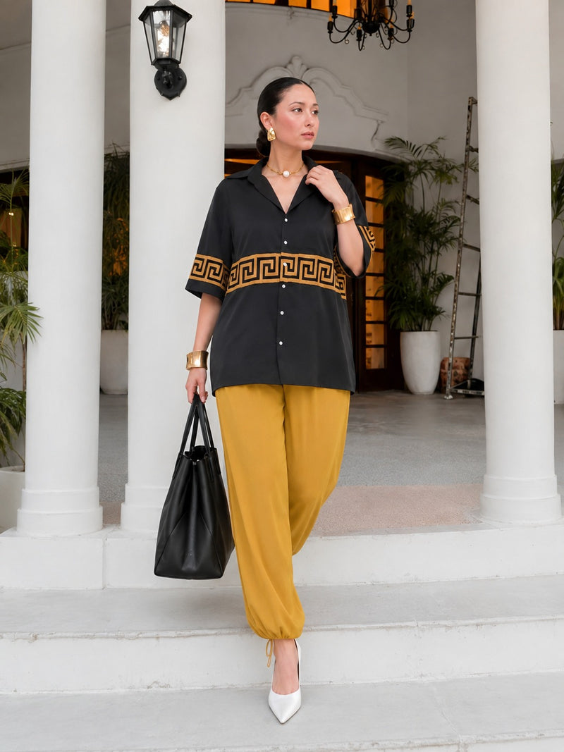 Black Gold Versace Stylish Dress