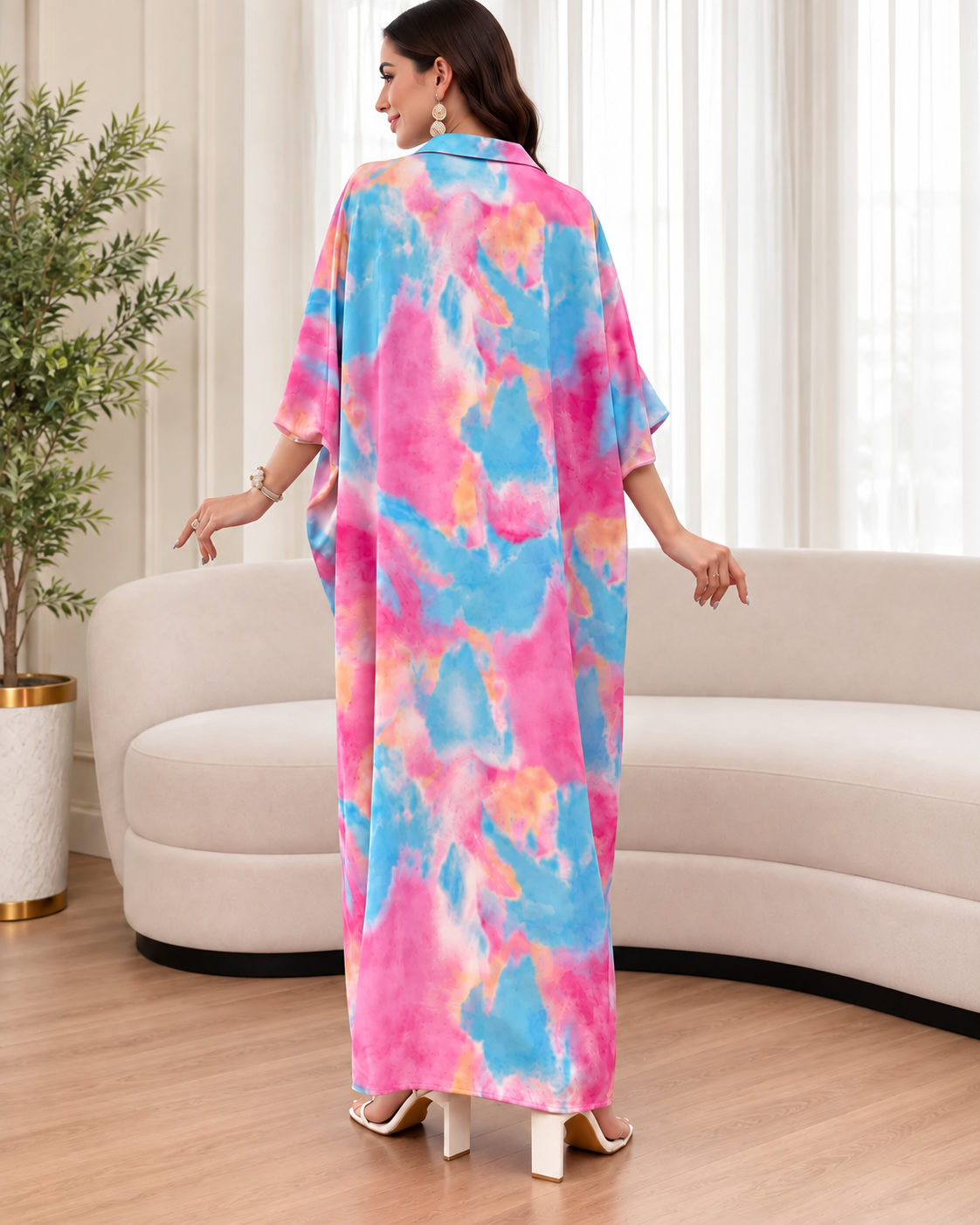 Women’s Random Pattern Print Maxi