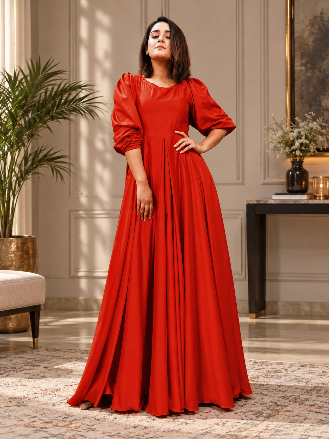 Red Silk Maxi