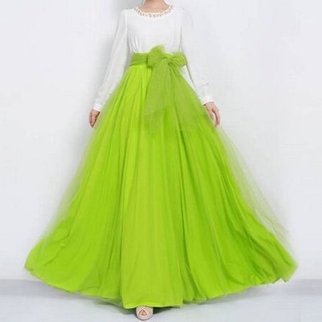 parrot green colour frocks