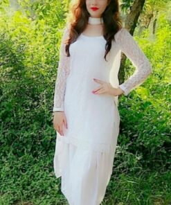 White Patiala Dress (03 Piece)