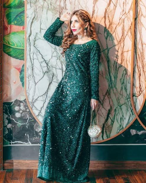 Sea Green Sequin Maxi