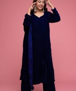 Blue Velvet 3 Piece Dress