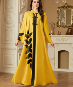 Women's Mustard Tribal Print Maxi