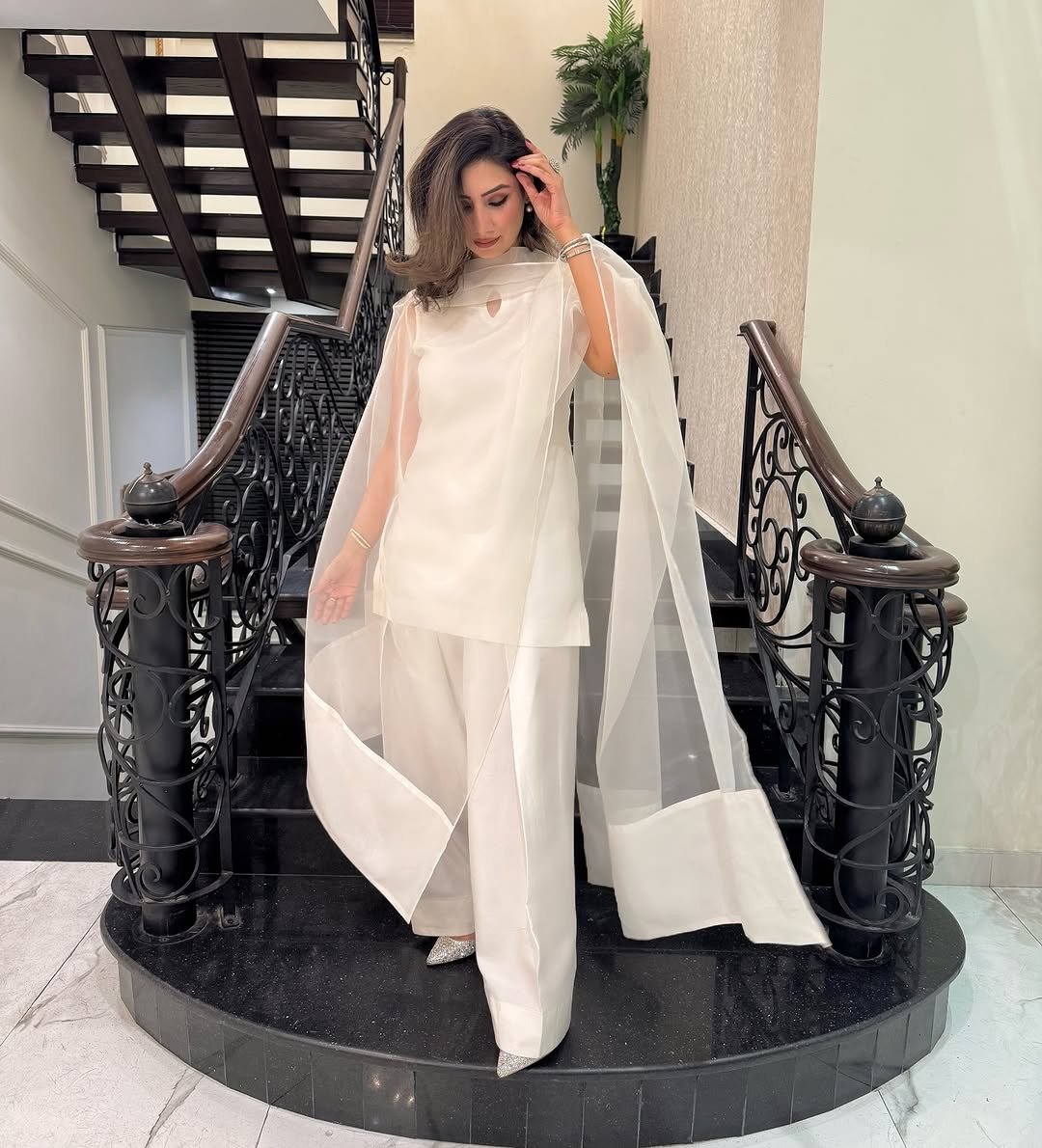 Off white Elegant Farshi Set(03 Piece)