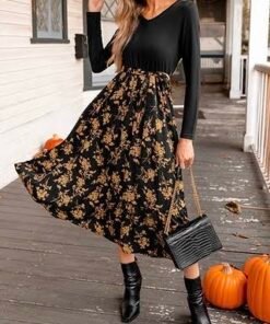 Classic Floral Printed Maxi