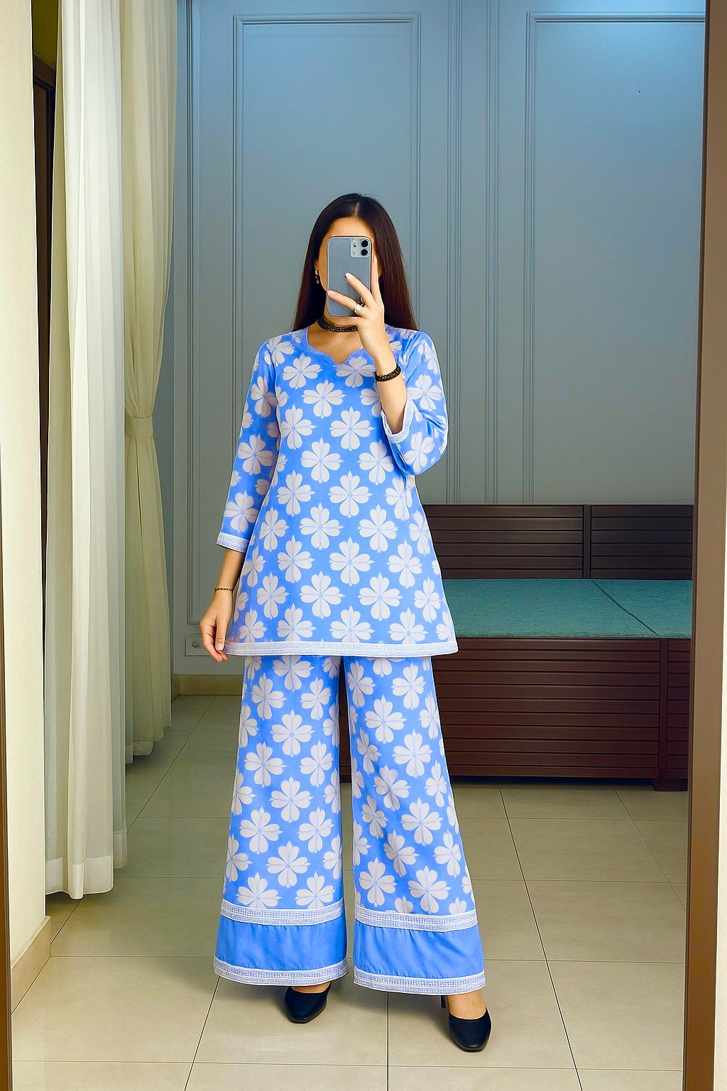 Sky Blue Stylish Dress