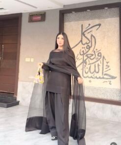 Black Elegant Silk Dress