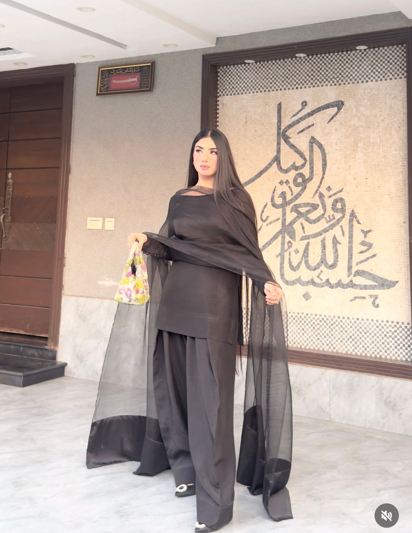 Black Elegant Silk Dress