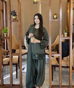 Greenish Sequin Farshi Set